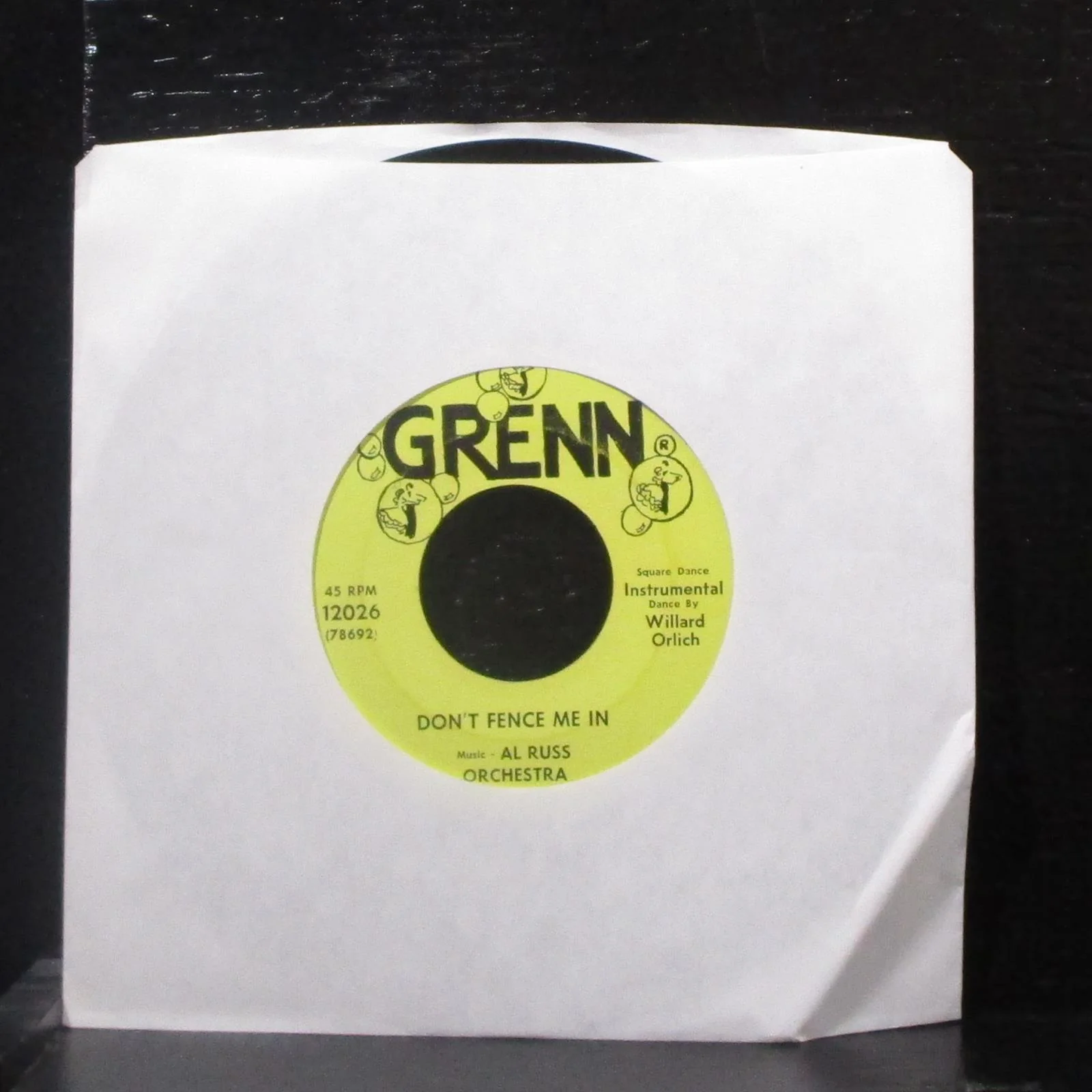 Al Russ Orchestra - Promenade Of Pretty Girls 7" VG+ Vinyl 45 Grenn 12026 USA - Image 2