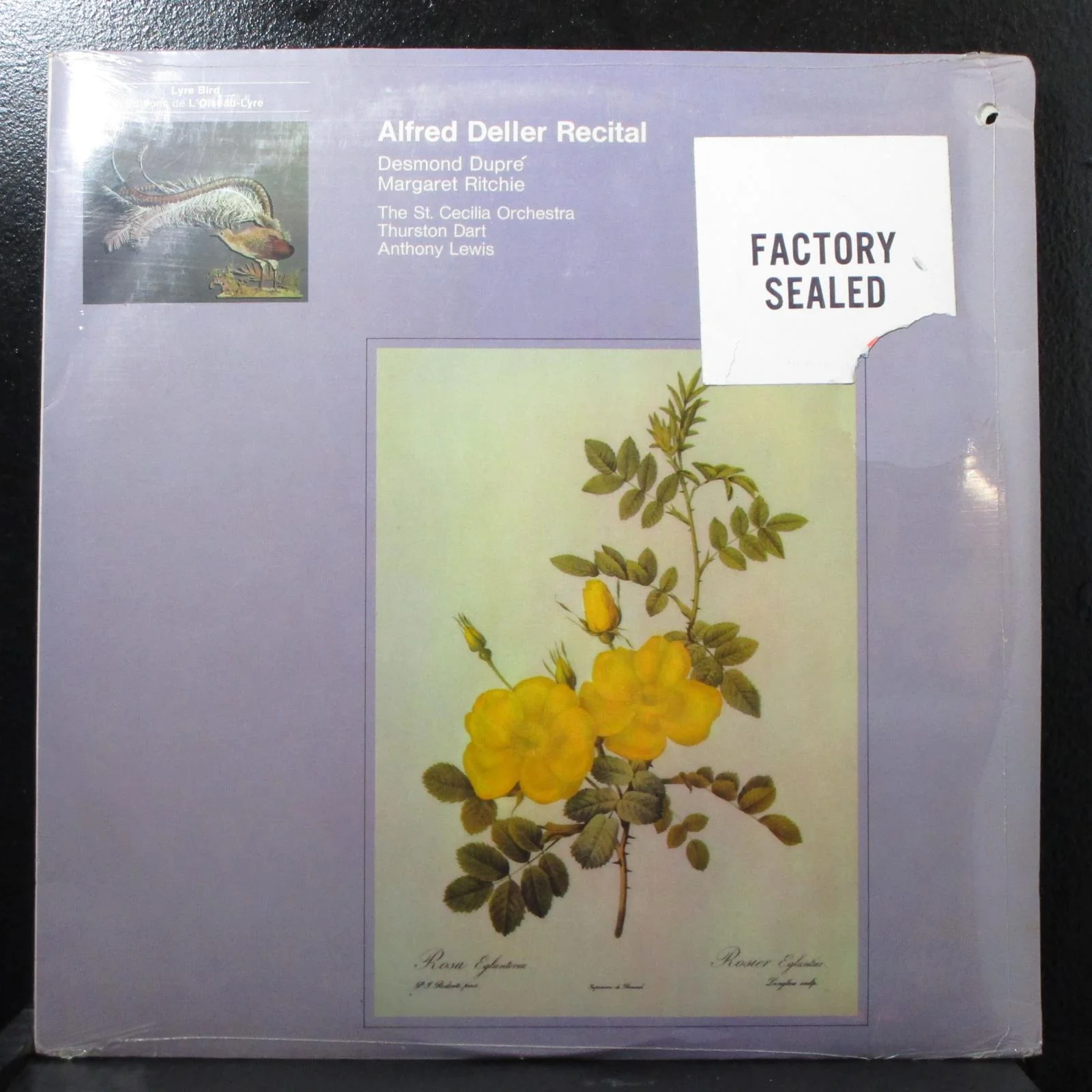 Alfred Deller Recital new sealed LP L'Oiseau-Lyre OLS 109 UK 1971