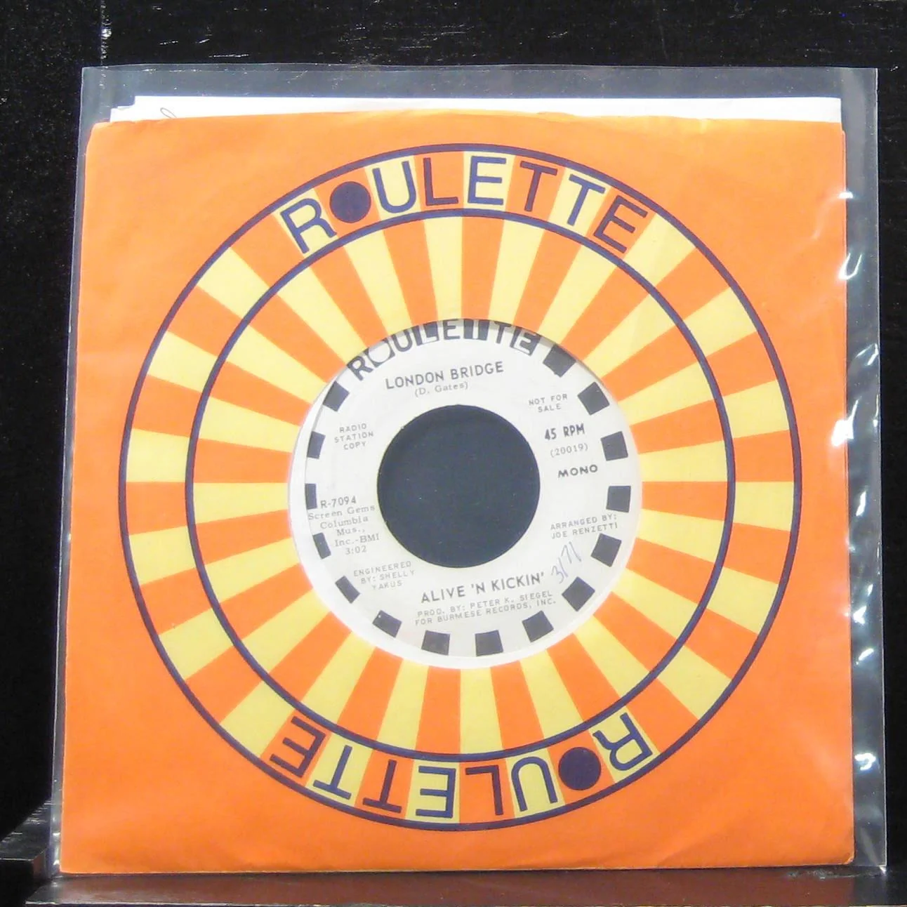Alive N Kickin - London Bridge / London Bridge7" Mint- R-7094 Vinyl 45 Promo