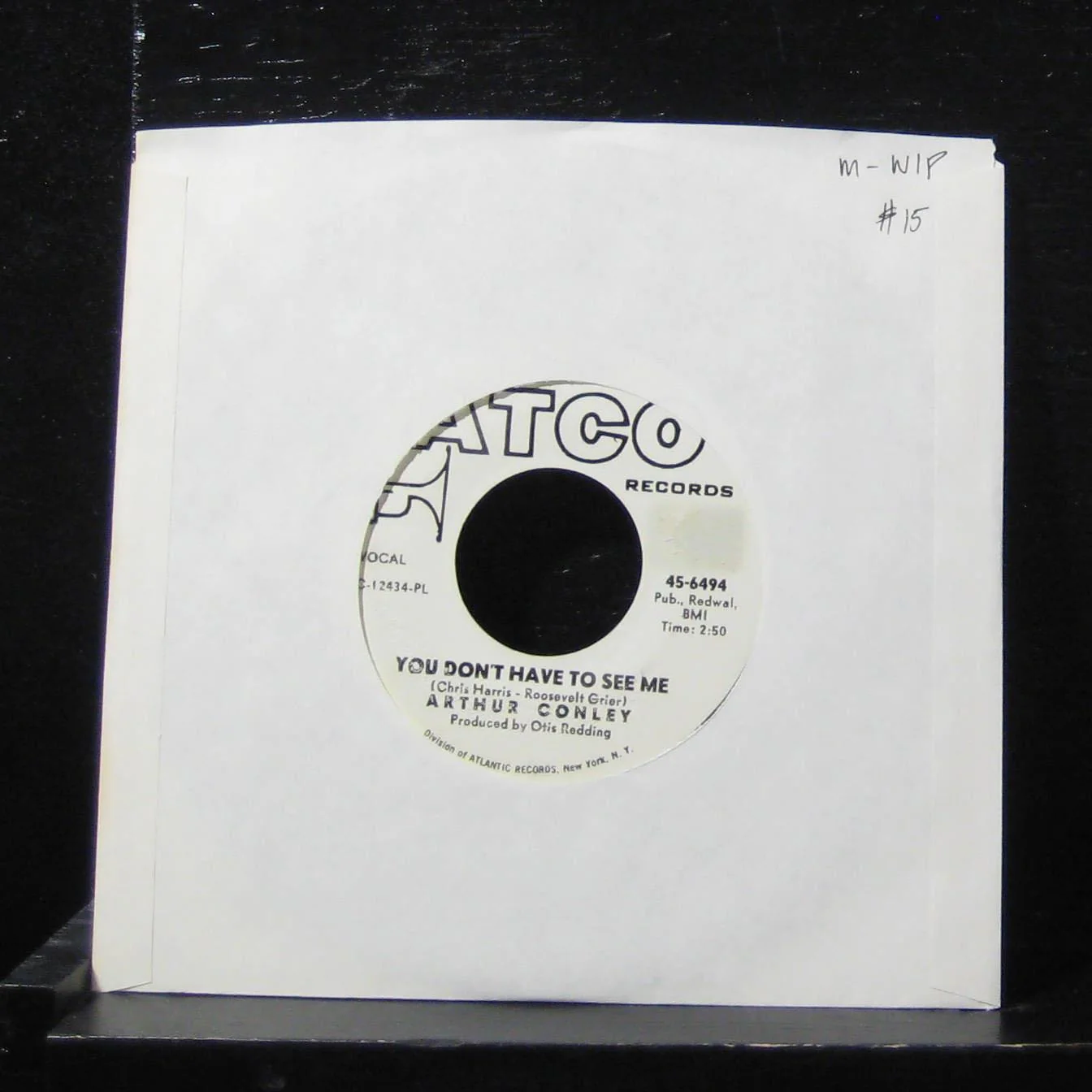 Arthur Conley - Shake, Rattle & Roll 7" Mint- 45-6494 Vinyl 45 Mint- Promo