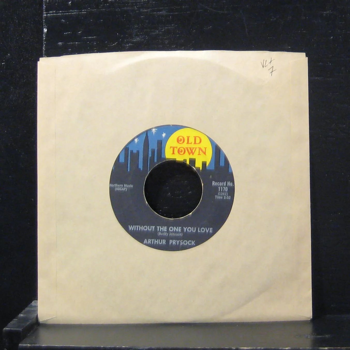 Arthur Prysock - Without The One You Love / Fly Me To The Moon 7" VG+ 1170 Vinyl - Image 2