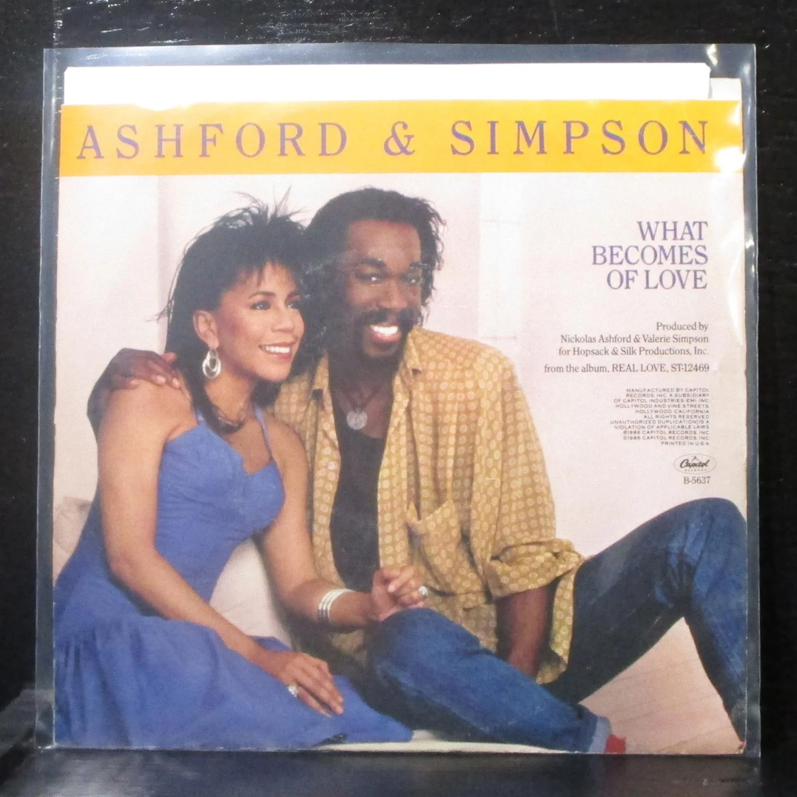 Ashford & Simpson - What Becomes Of Love 7" Mint- Promo Vinyl 45 Capitol USA - Image 2