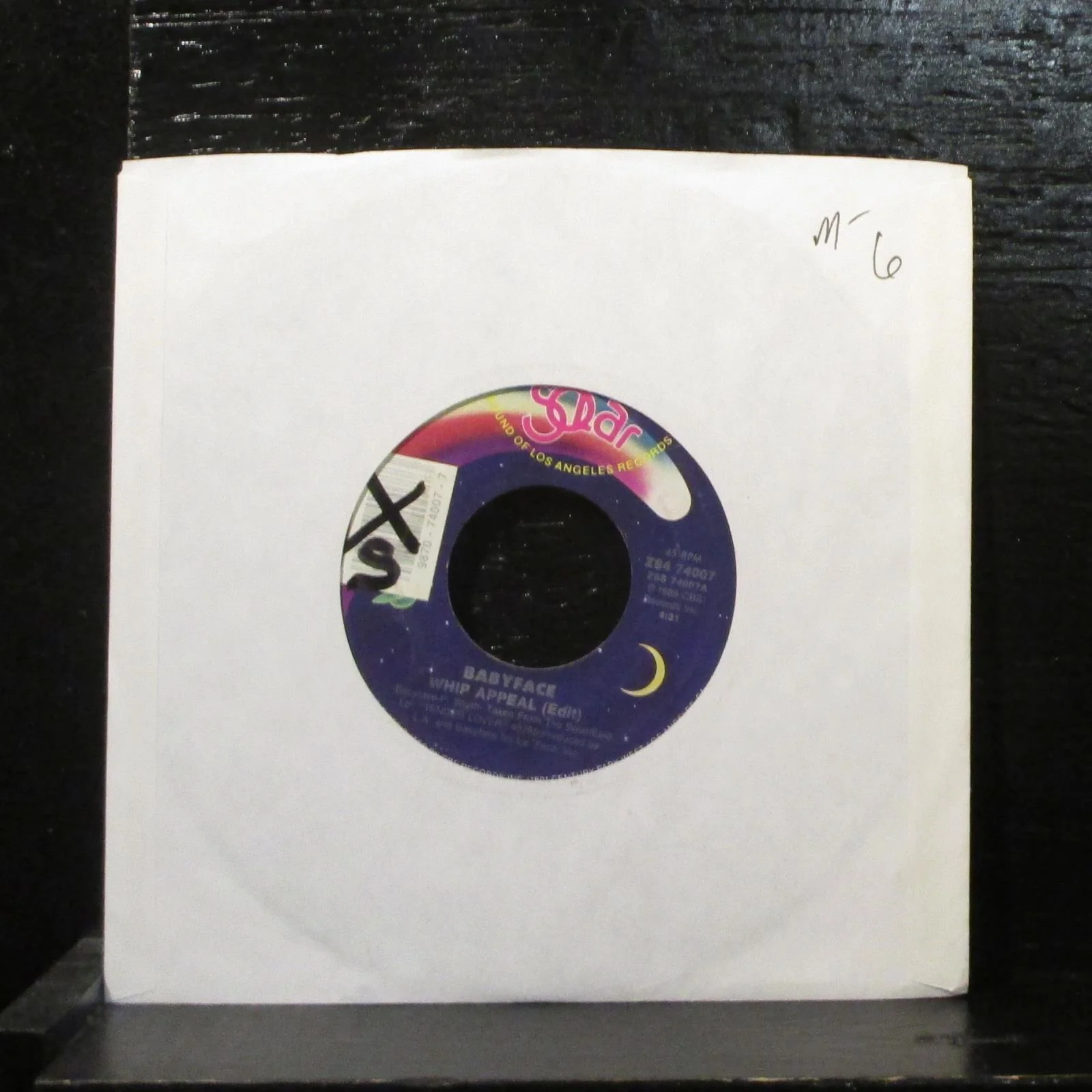 Babyface Whip Appeal Mint- 7" Vinyl 45 Solar ZS4 74007 New Jack Swing 1990