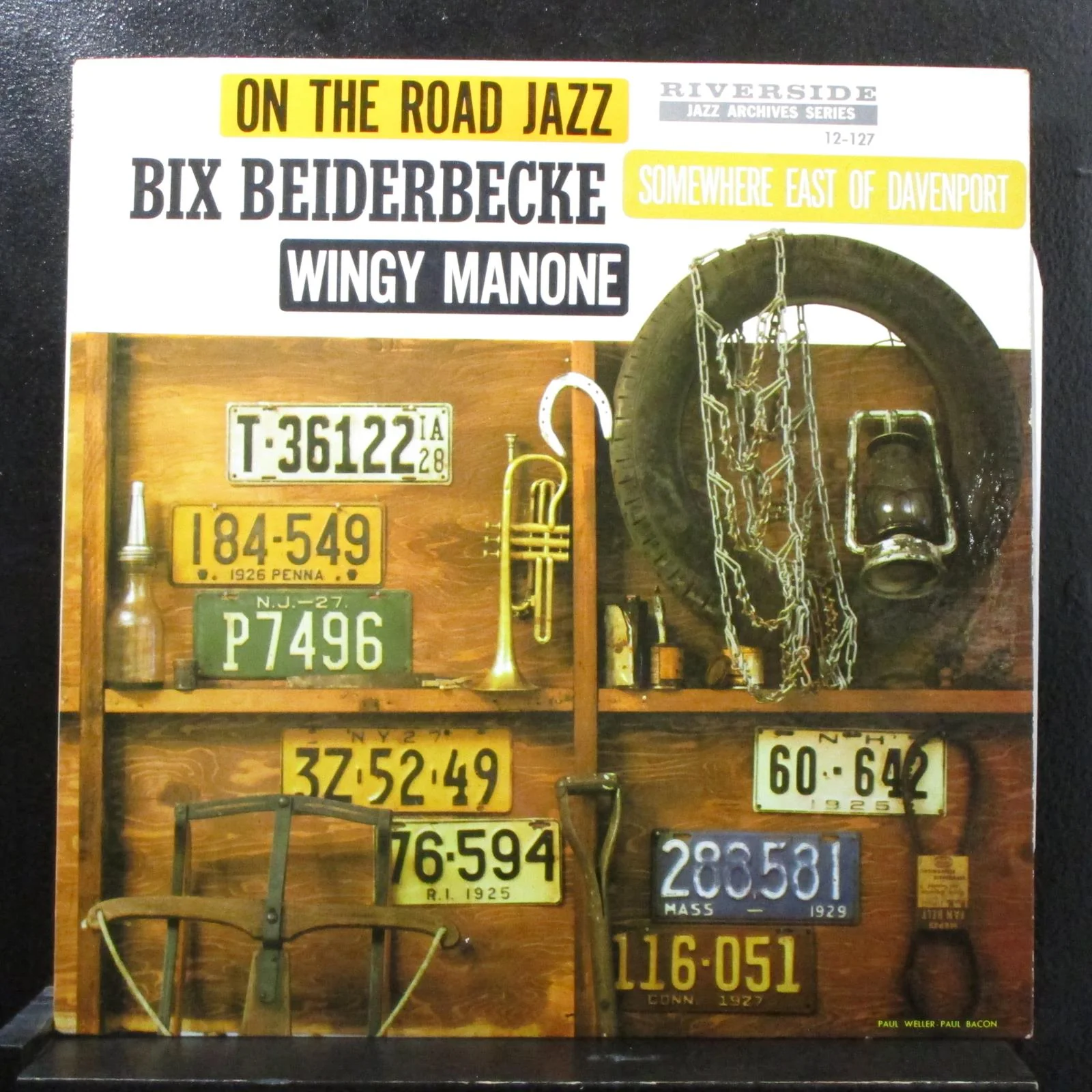 Beiderbecke, Manone, Spanier - On-The-Road Jazz LP VG+ RLP 12-127 Monon 1st