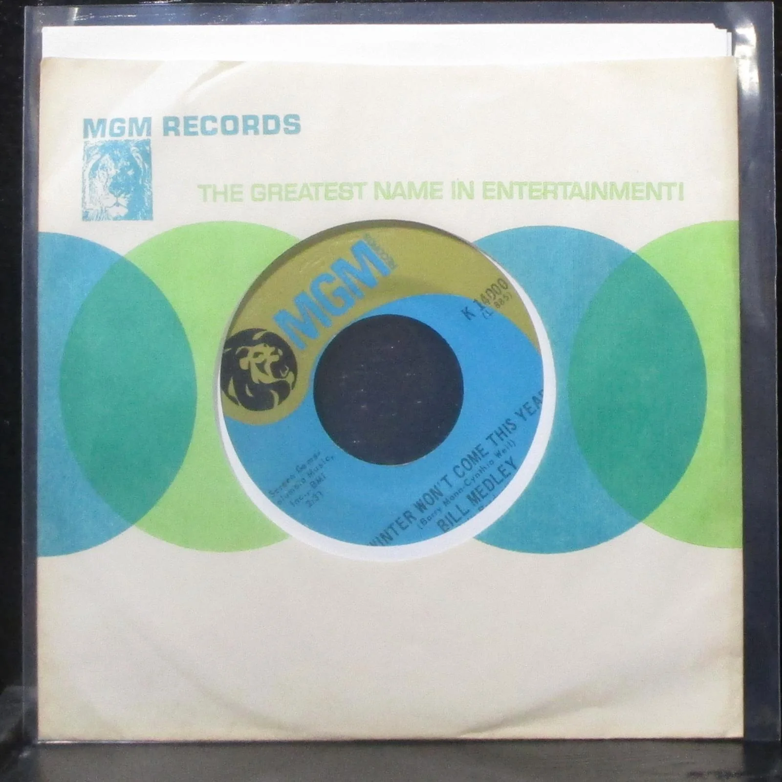 Bill Medley - Peace Brother Peace 7" Mint- Vinyl 45 MGM K 14000 USA 1968 - Image 2