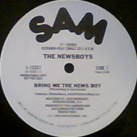 The Newsboys - Bring Me The News Boy - Mint- 12" Single Record 1980 Sam USA Promo Vinyl - Synth-pop