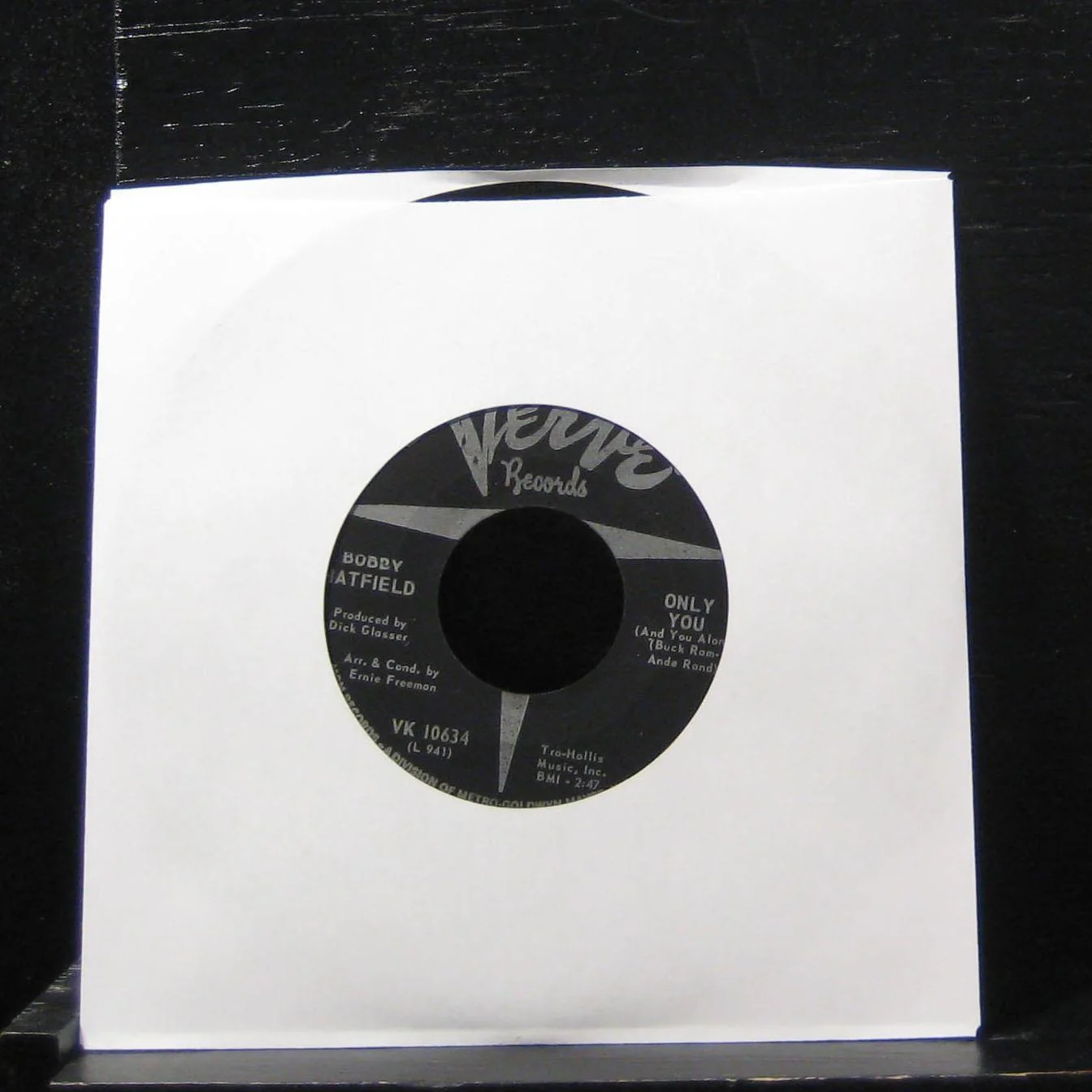 Bobby Hatfield - The Wonder Of You / Only You 7" Mint- VK 10634 Vinyl 45 - Image 2