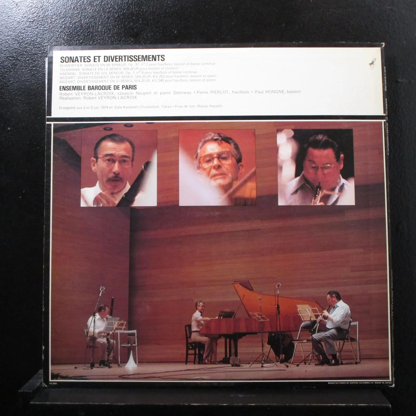 Boismortier, Mozart - Sonatas Et Divertissements LP Mint- OX-7030-ND Japan - Image 2