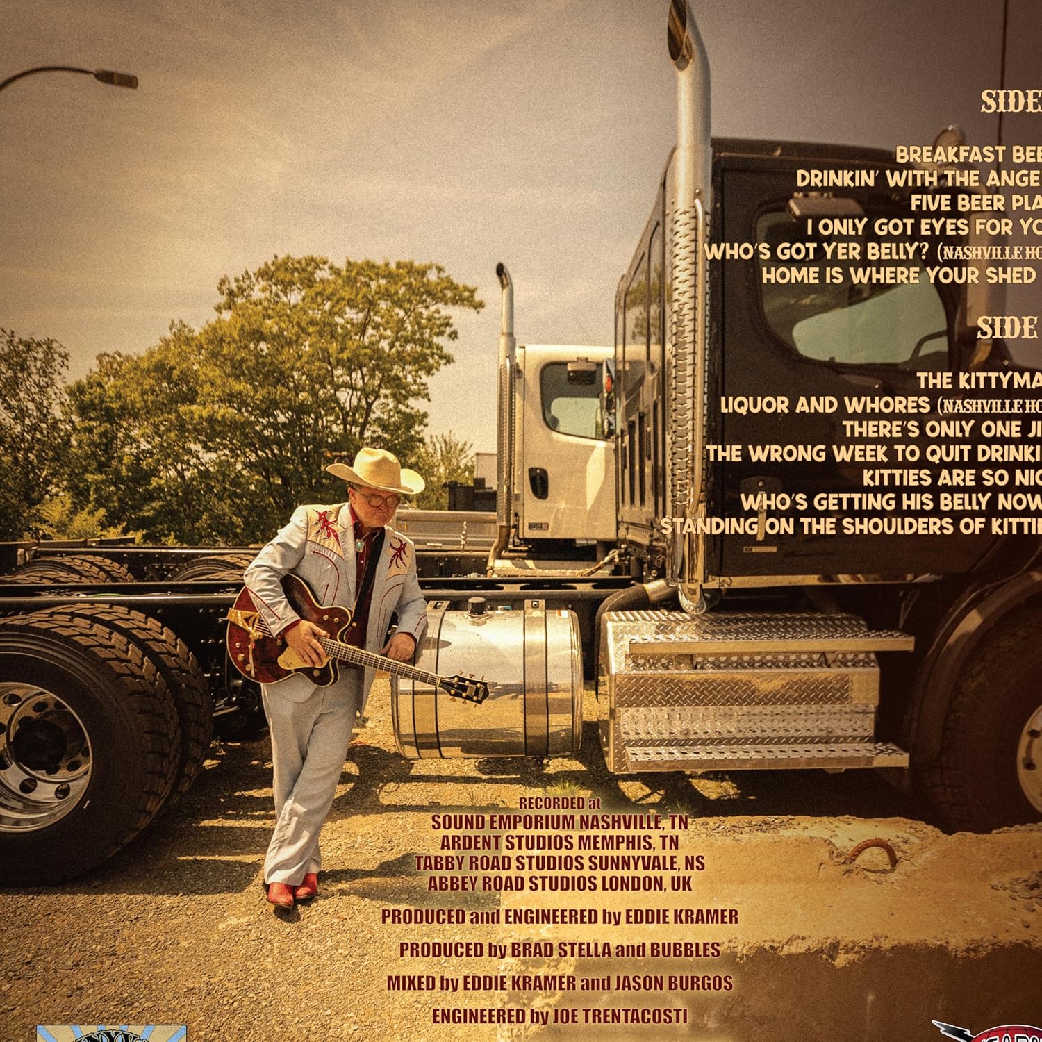 Bubbles And The Shitrockers - Longhauler The Best Of Bubbles And The Shitrockers - New LP Record 2024 Swearnet Sunnyvale Trailer Park Black Vinyl - Country Rock / Blues Rock - Image 2