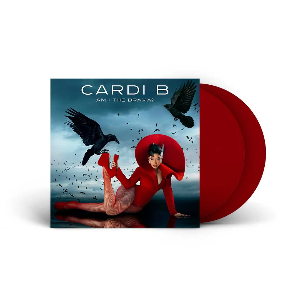 Signed Autographed - Cardi B - Am I The Drama? - New 2 LP Record 2025 Atlantic Baby Blue Vinyl & Signed Insert - Hip Hop