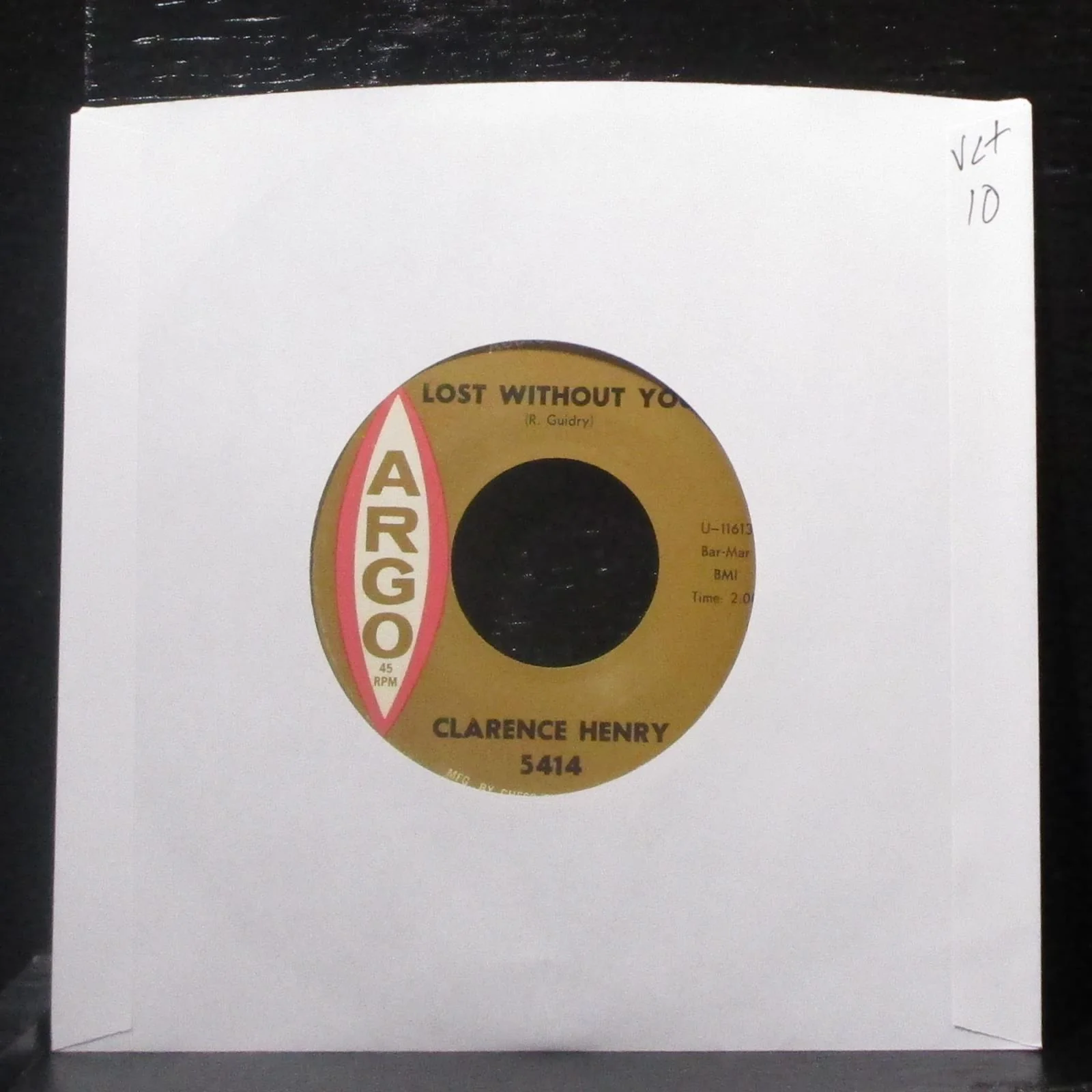 Clarence Henry - Dream Myself A Sweetheart / Lost Without You 7" VG+ Vinyl 45