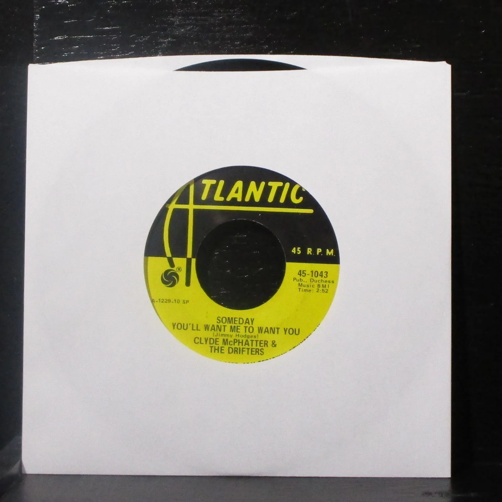 Clyde McPhatter & The Drifters - Bip Bam 7" VG+ Vinyl 45 Atlantic 45-1043 USA - Image 2