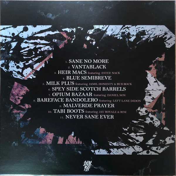 Codenine & Loman - Sane No More - New LP Record 2021 FXCK RXP Germany Clear/Purple Edition Vinyl - Hip Hop - Image 2