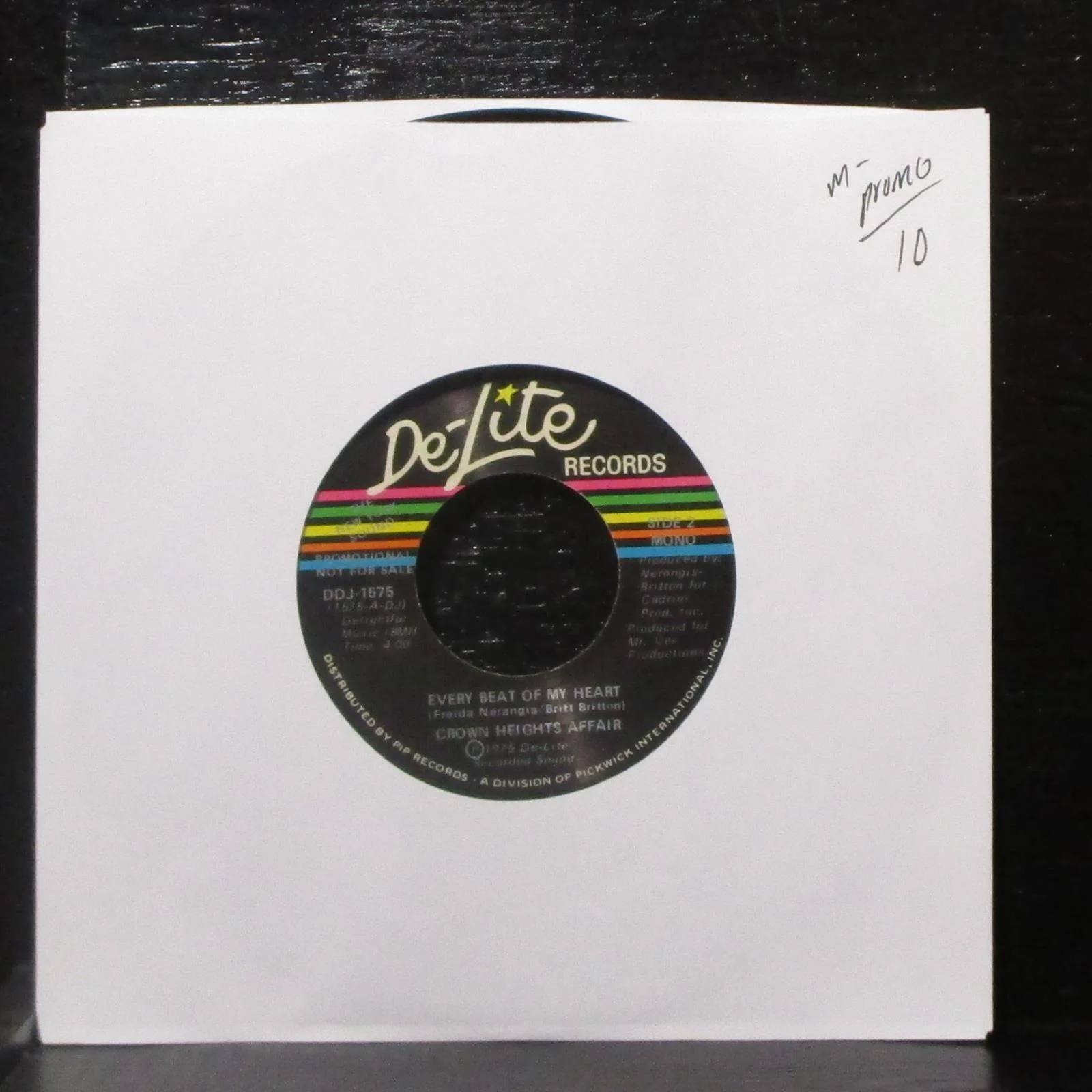 Crown Heights Affair - Every Beat Of My Heart 7" Mint- Promo Vinyl 45 DDJ-1575