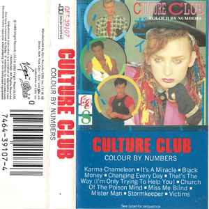 Culture Club - Colour By Numbers - Mint- Used Cassette 1983 Virgin Tape - New Wave
