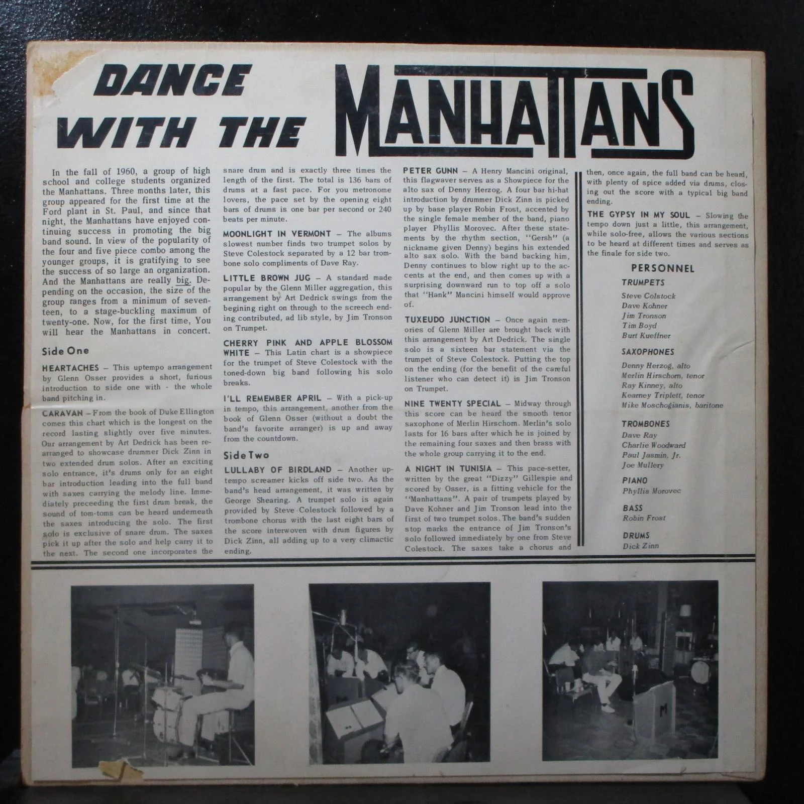 Dance With The Manhattans VG- LP Gaity XCTV-90827 private