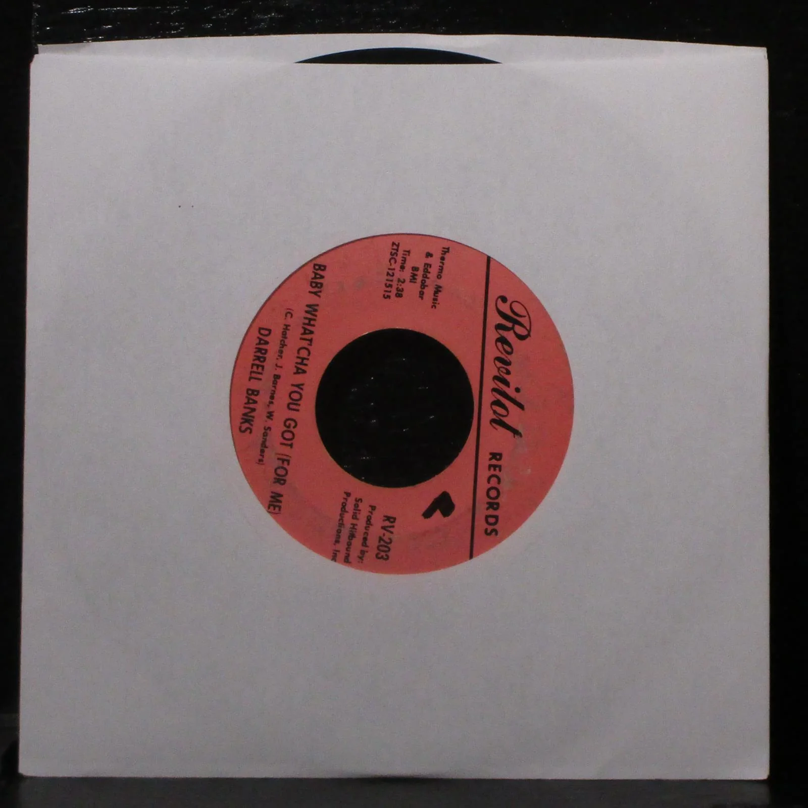 Darell Banks - Somebody (Somewhere) Needs You VG 7" Vinyl 45 Revilot RV-203 USA - Image 2