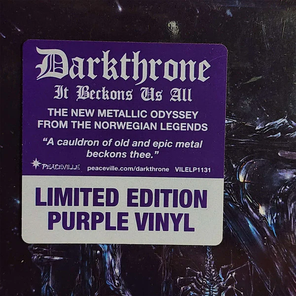 Darkthrone - It Beckons Us All....... - New LP Record 2024 Peaceville Purple Vinyl - Black Metal / Doom Metal / Heavy Metal - Image 3