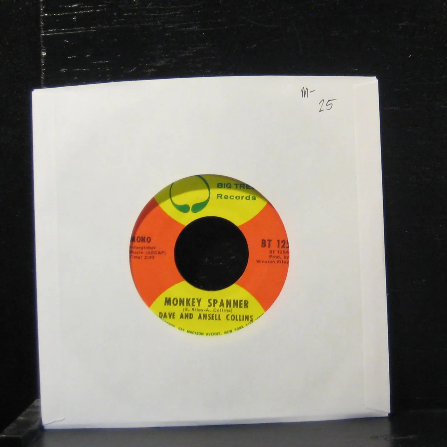 Dave And Ansell Collins - Monkey Spanner 7" Mint- BT 125 USA 1971 Vinyl 45 - Image 2