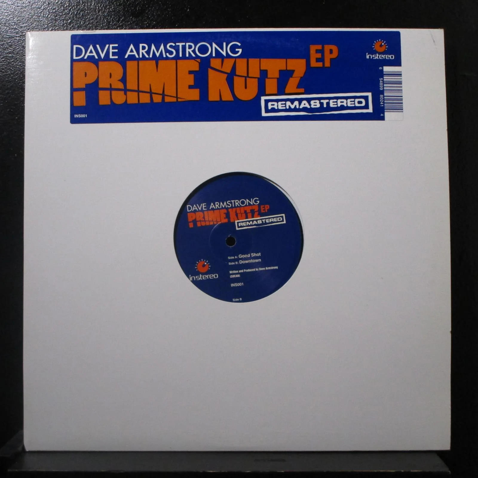 Dave Armstrong - Prime Kutz EP 12" Mint- INS001 Canada 2002 Vinyl Record