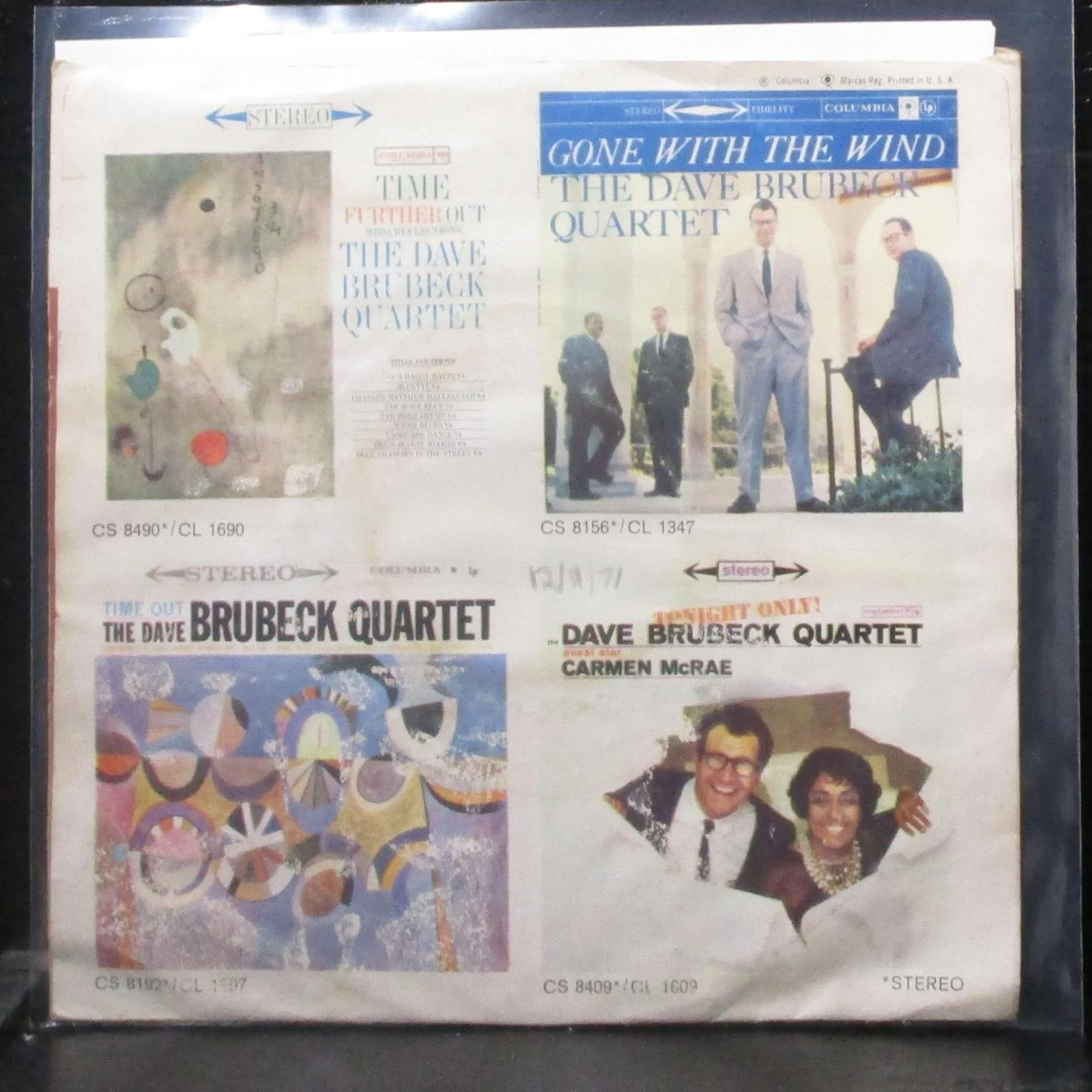 Dave Brubeck Quartet - Unsquare Dance / It's A Raggy Waltz 7" VG+ Promo Vinyl 45 - Image 2