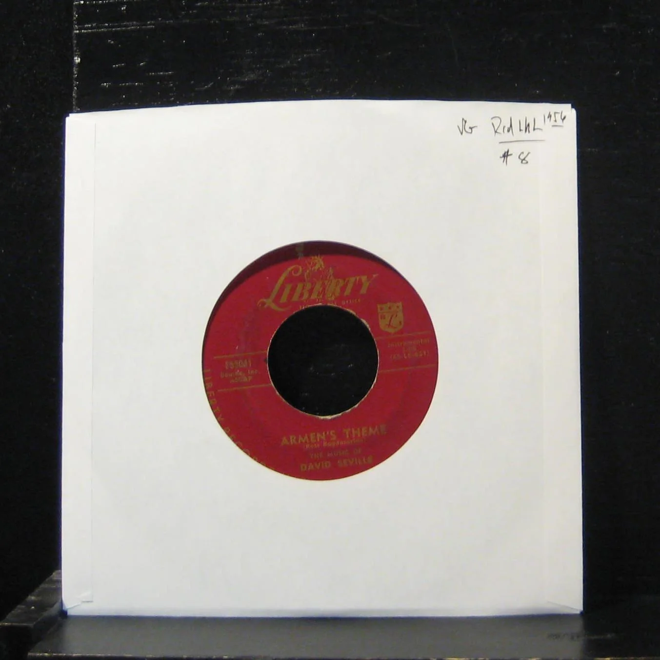 David Seville - Armen's Theme / Carousel In Rome 7" VG F55041 Red Label Vinyl 45 - Image 2