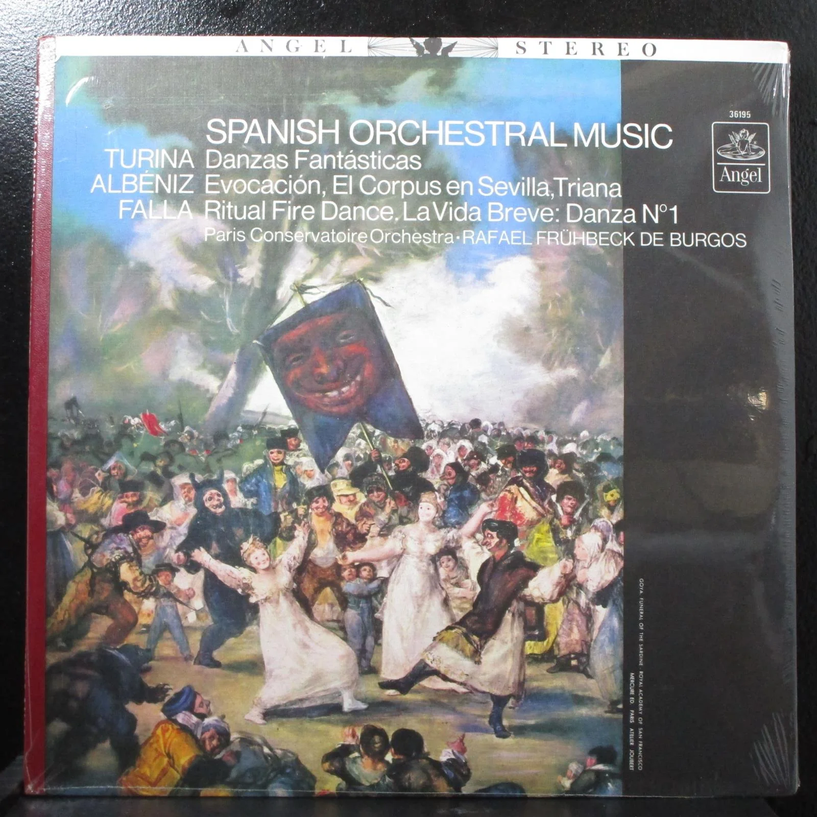De Burgos - Spanish Orchestral Music new sealed LP Angel 36195 USA 1963