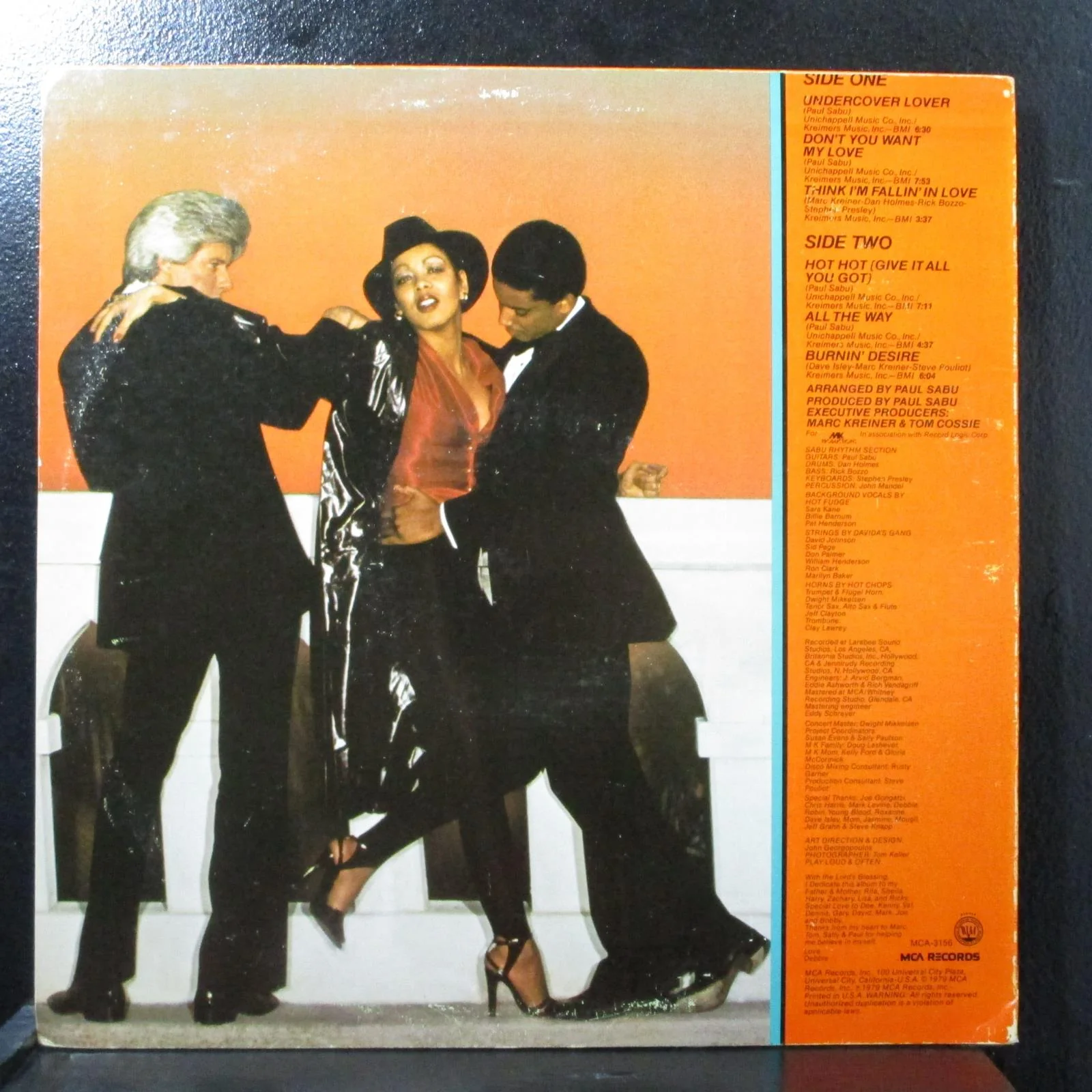Debbie Jacobs - Undercover Lover VG+ Promo LP MCA-3156 USA 1979 - Image 2
