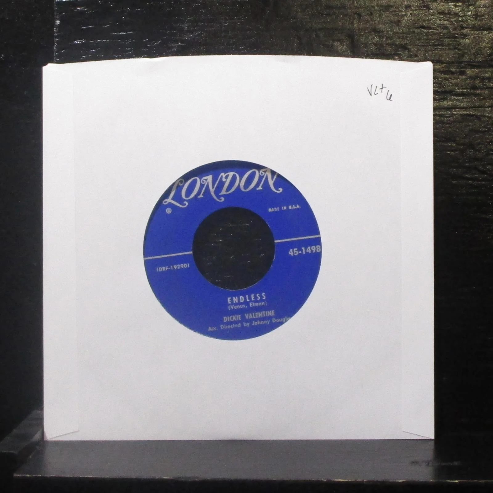 Dickie Valentine - Endless / The Finger Of Suspicion 7" VG+ Vinyl 45 London USA
