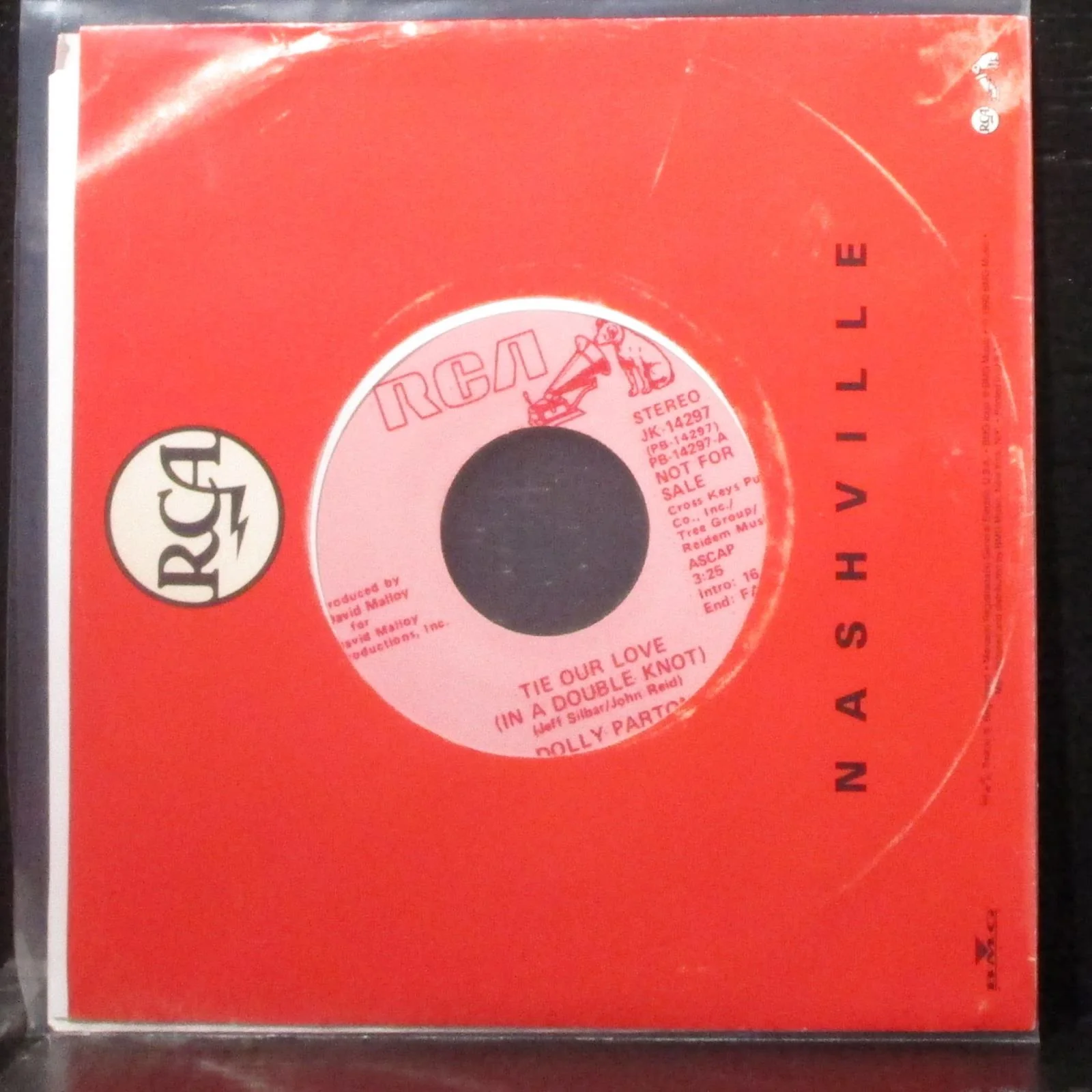 Dolly Parton - Tie Our Love (In A Double Knot) 7" Mint- Promo Vinyl 45 RCA 1985 - Image 2