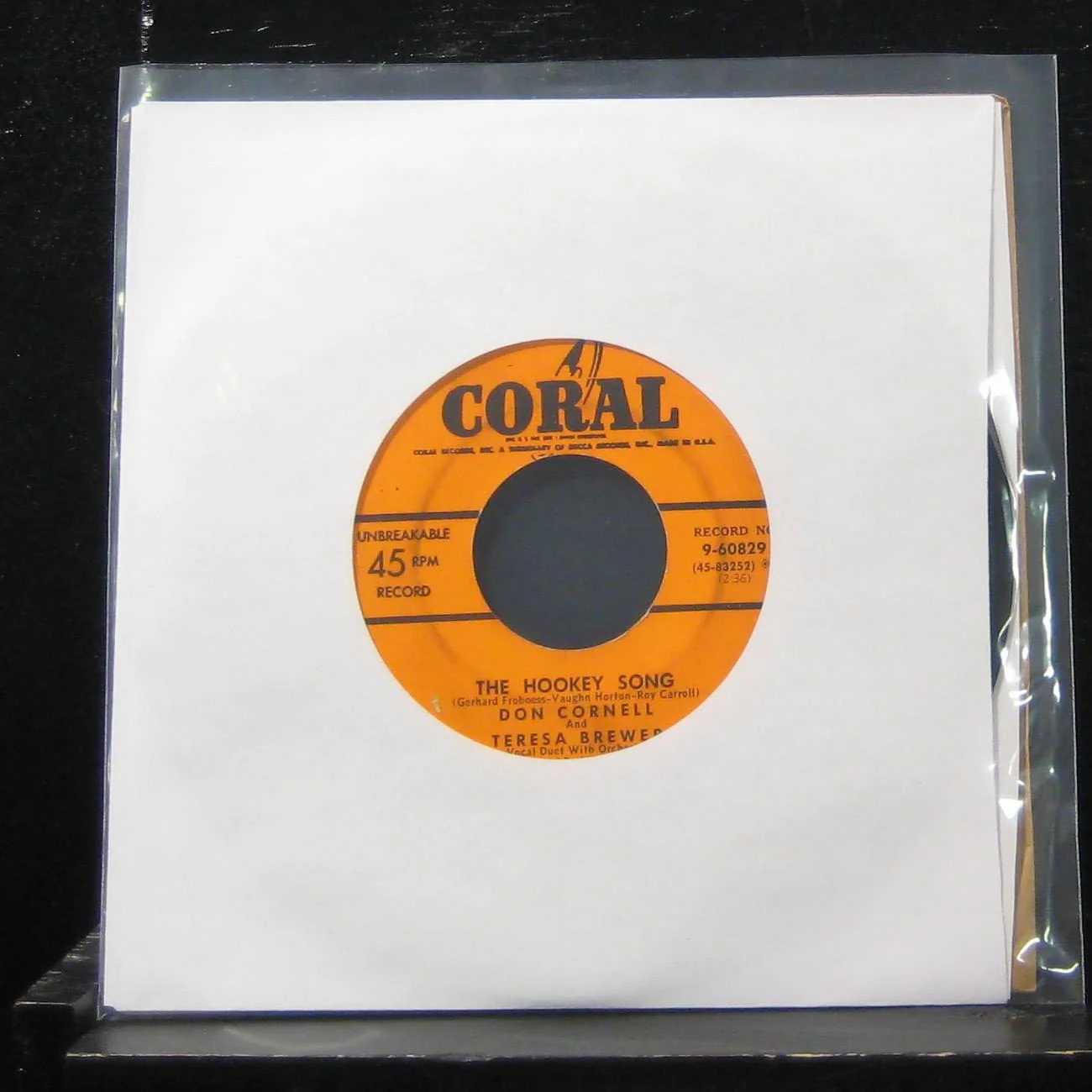 Don Cornell and Teresa Brewer - You'll Never Get Away 7" Mint- 9-60829 Vinyl 45 - Image 2