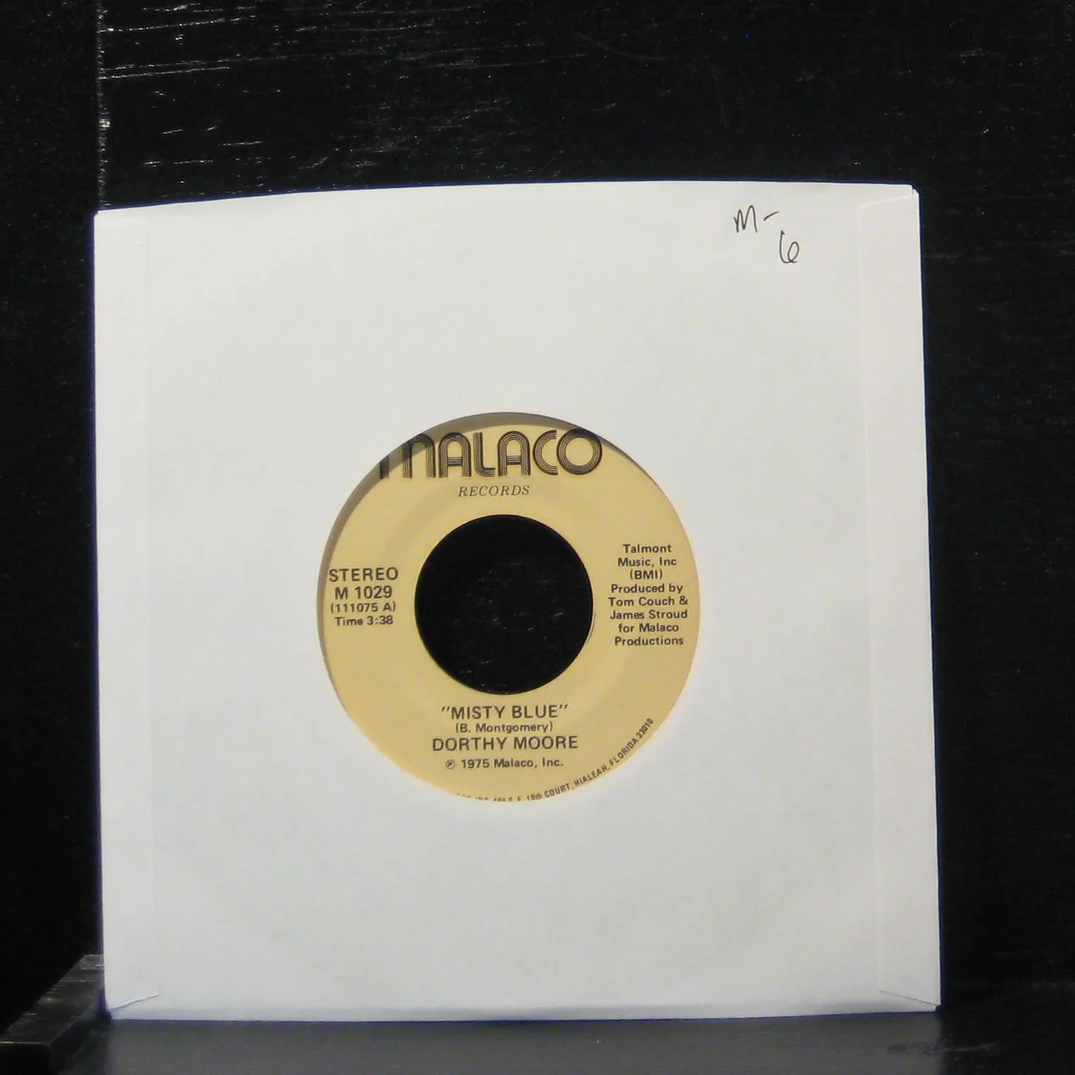 Dorthy Moore - Misty Blue / Here It Is 7" Mint- M 1029 Malaco 1975 USA Vinyl 45 - Image 2