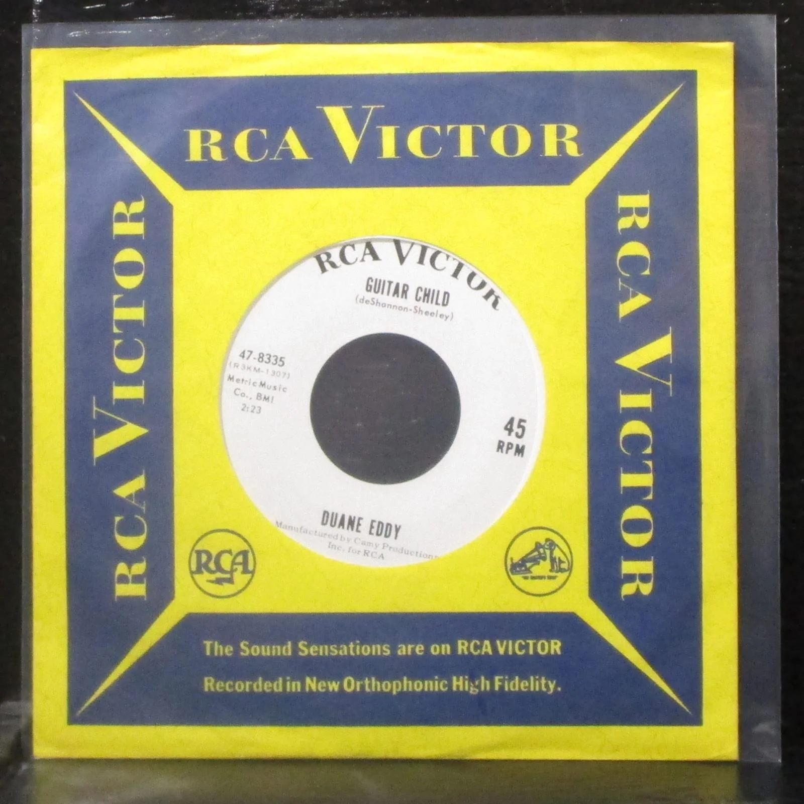 Duane Eddy - Jerky Jalopy / Guitar Child 7" VG+ Promo Vinyl 45 RCA 47-8335 USA