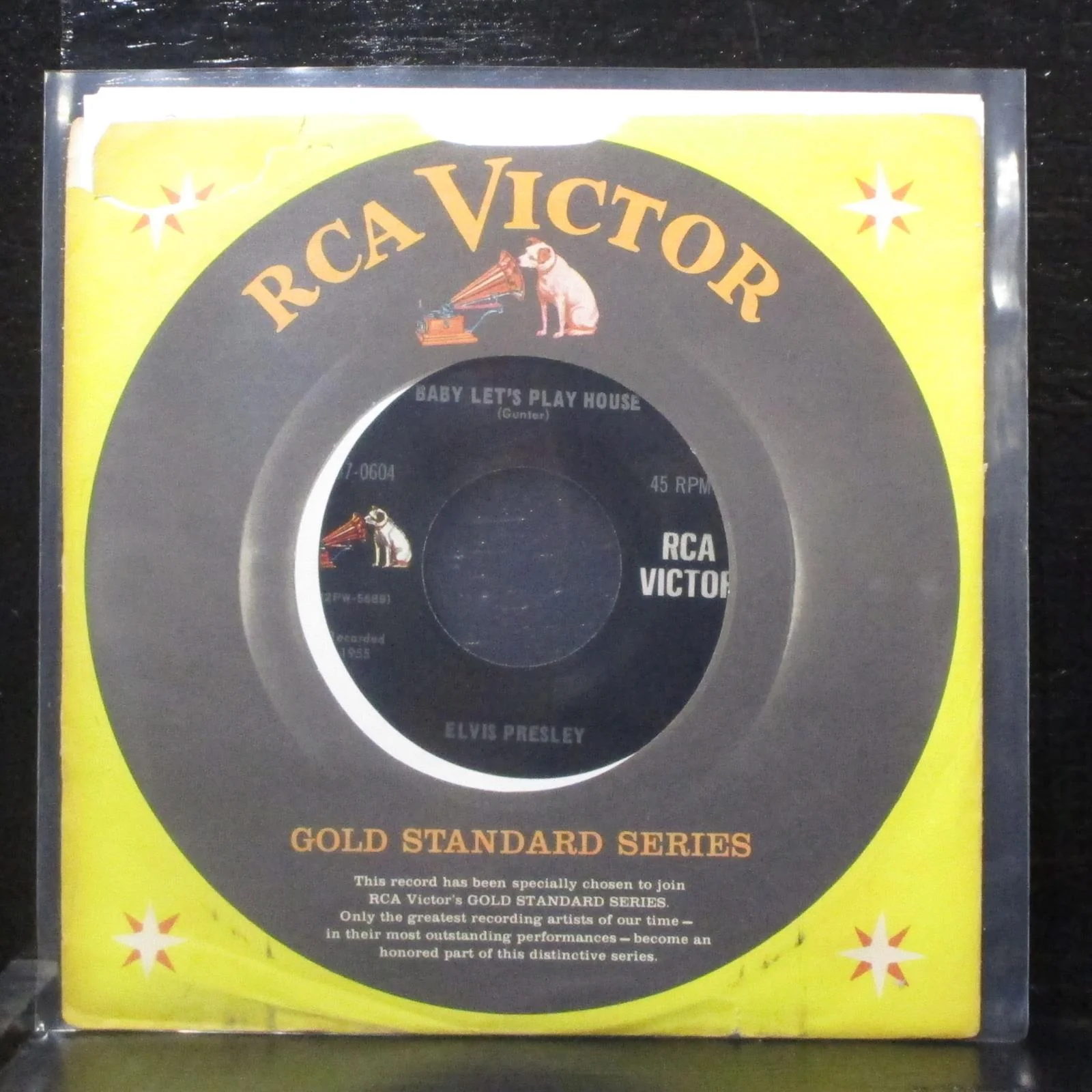 Elvis Presley - Baby Let's Play House 7" VG+ Vinyl 45 RCA 447-0604 USA 1959