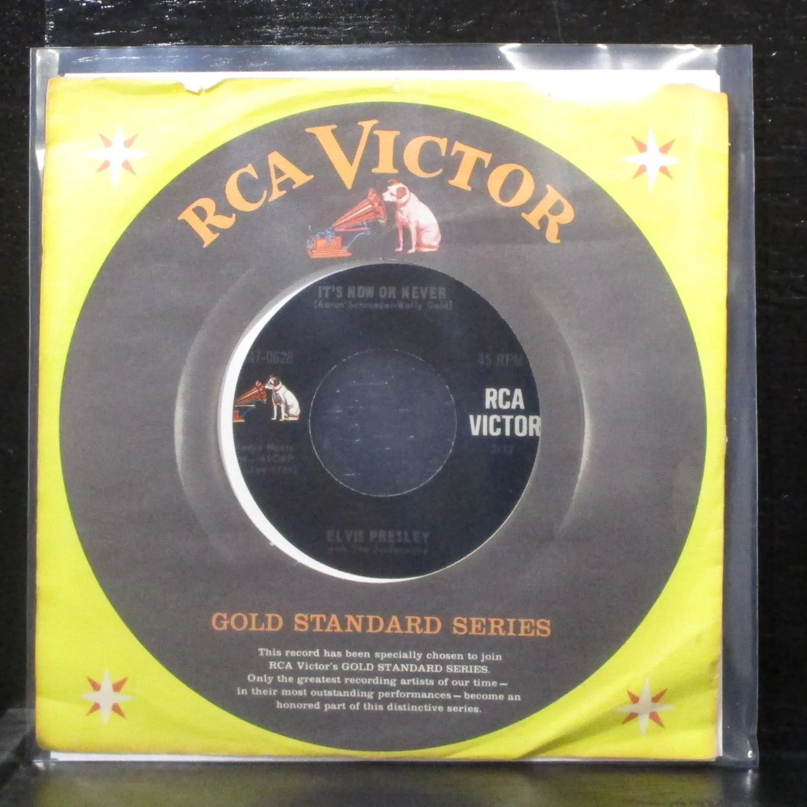Elvis Presley - It's Now Or Never / A Mess Of Blues 7" VG+ Vinyl 45 RCA 1977 USA