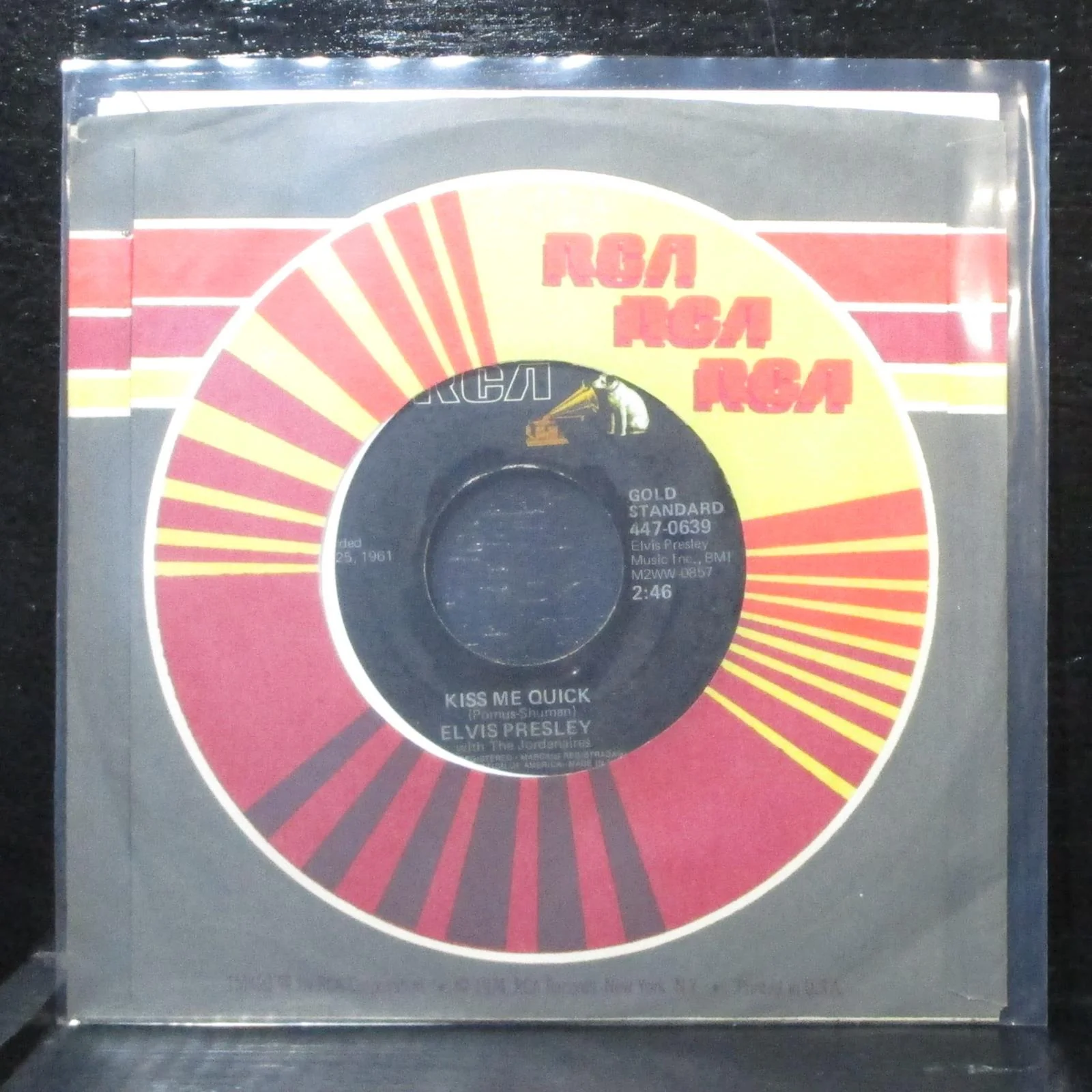 Elvis Presley - Suspicion / Kiss Me Quick 7" VG+ RCA 447-0639 USA 1964