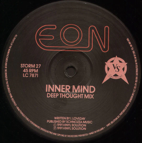 Eon -  Inner Mind / Spice (The Remixes) - Mint- 12" Single Record 1991 Vinyl Solution UK Vinyl - Techno / Acid / Bleep - Image 3