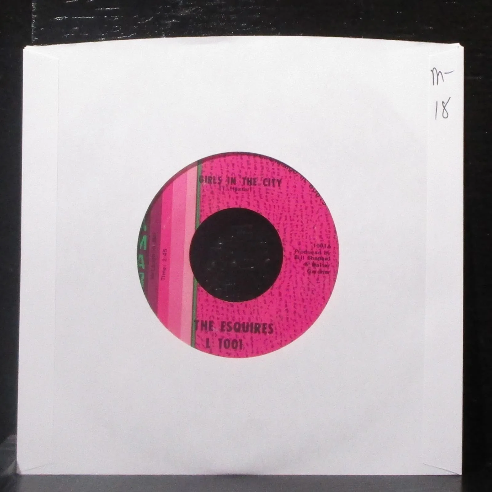 Esquires - Girls In The City / Ain't Gonna Give It Up 7" Mint- Vinyl 45 Lamarr