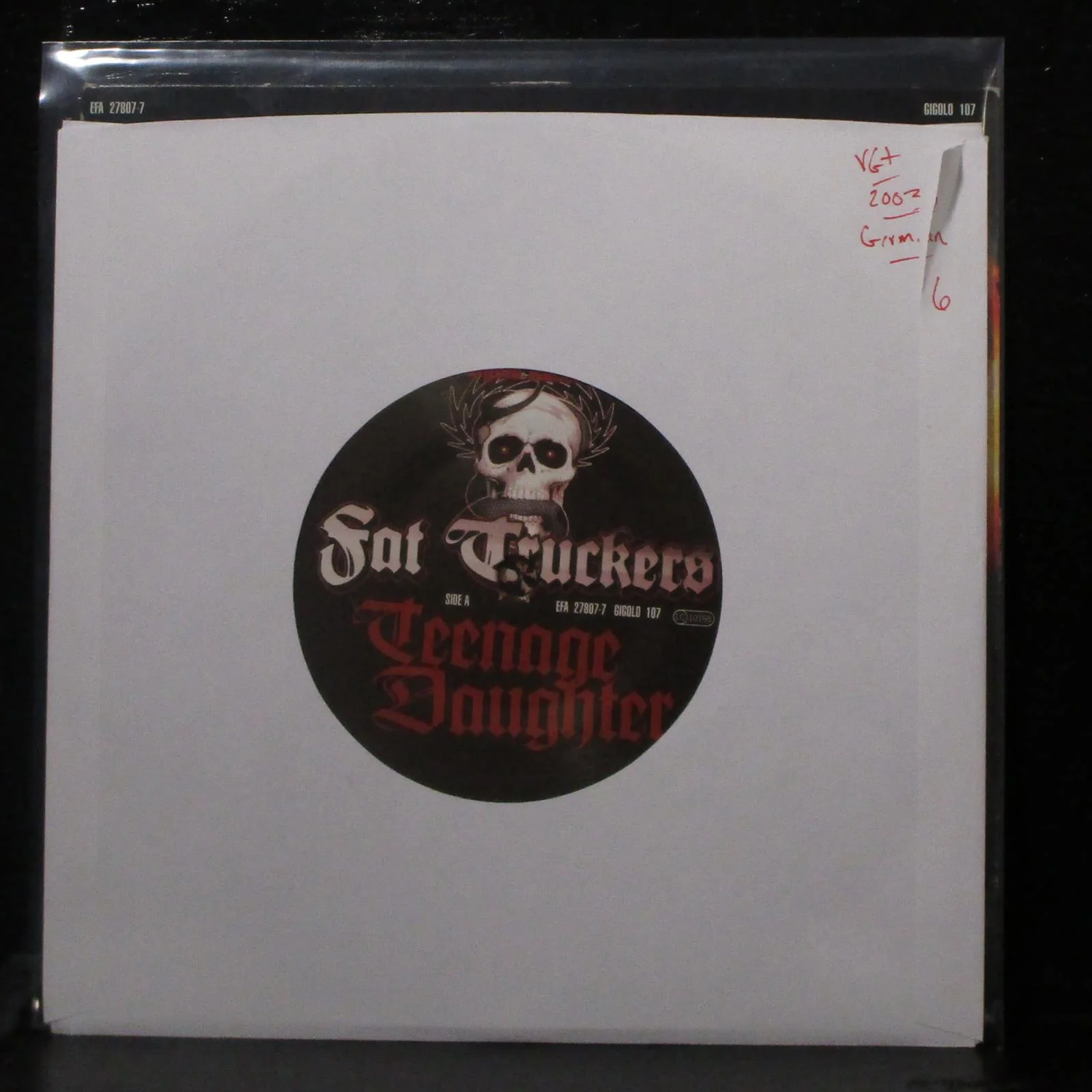 Fat Truckers - Teenage Daughter / Super Bike 7" VG+ Vinyl 45 GIGOLO 107 Germany - Image 2