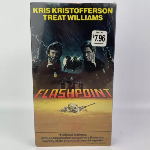 Flashpoint (1984) - VG+ VHS 1988 Goodtimes Video Tape