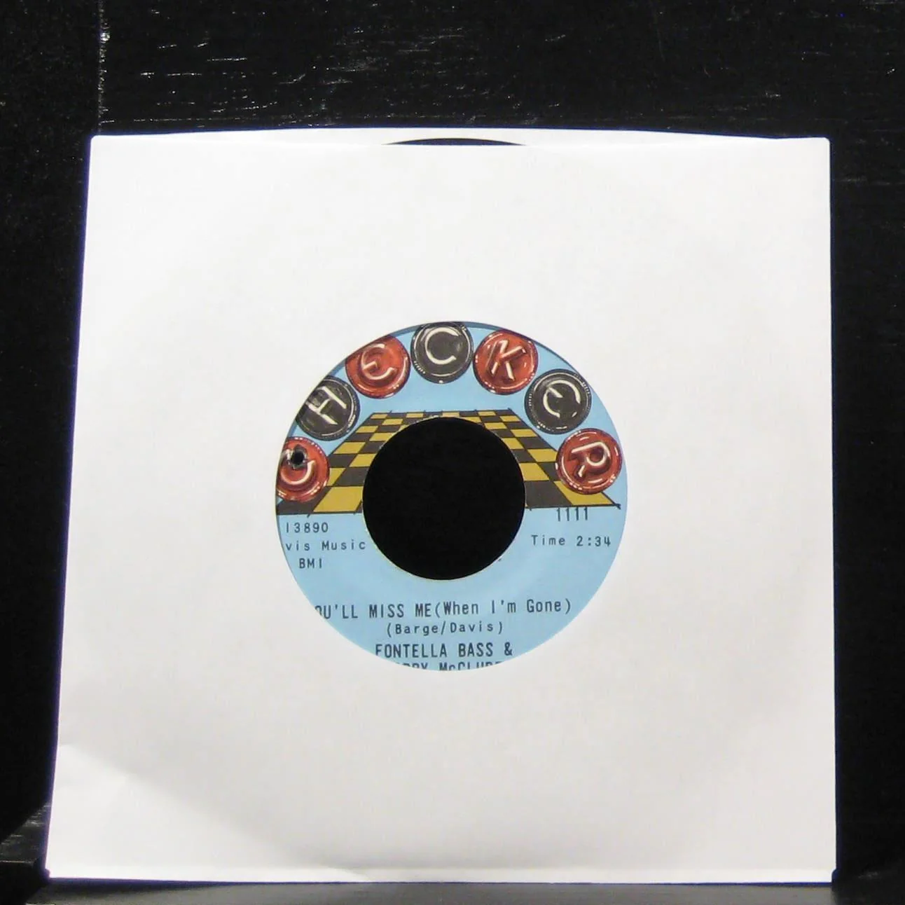 Fontella Bass & Bobby McClure Don't Jump 7" Mint- 1111 Vinyl 45 Checker - Image 2