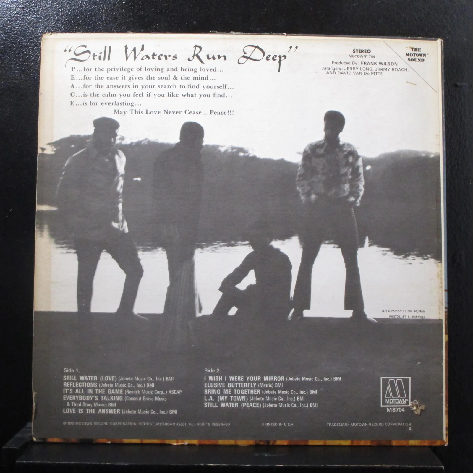 Four Tops - Still Waters Run Deep LP VG MS 704 Motown 1970 Vinyl Record - Image 2