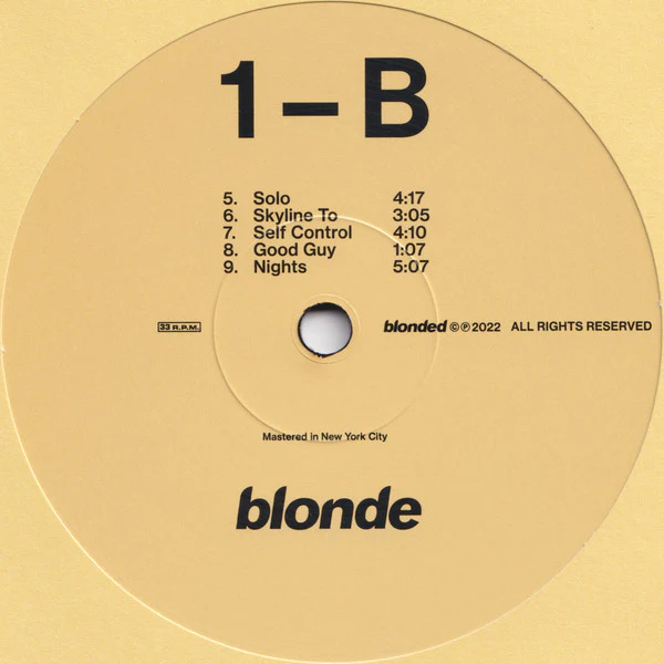 Frank Ocean - Blonde (2016) - Mint- 2 LP Record 2022 Blonded USA Official Vinyl - R&B / Soul / Hip Hop - Image 4