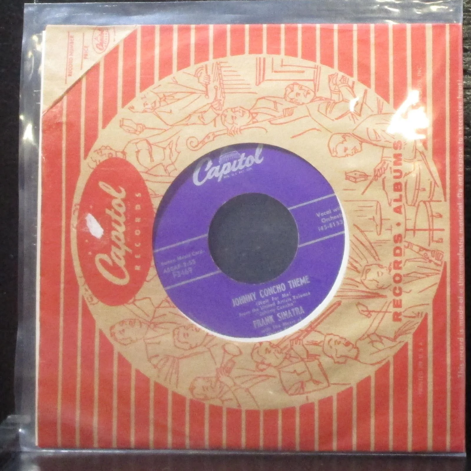 Frank Sinatra - You're Sensational / Johnny Concho Theme 7" Mint- Vinyl 45 F3469 - Image 2