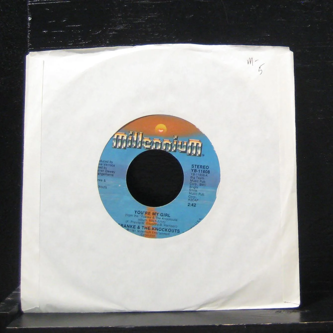 Franke & The Knockouts - You're My Girl / Tell Me Why 7" Mint- YB-11808 Vinyl 45