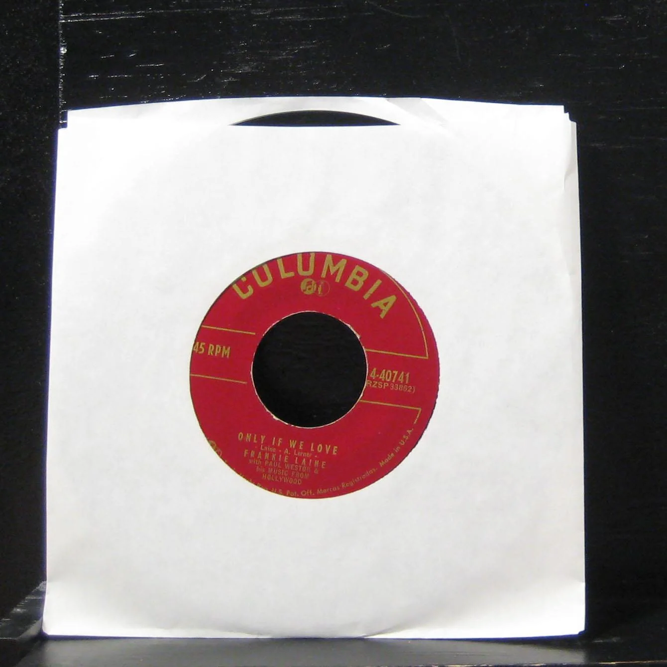 Frankie Laine - On The Road TO Mandalay 7" VG 4-40741 Vinyl 45 - Image 2