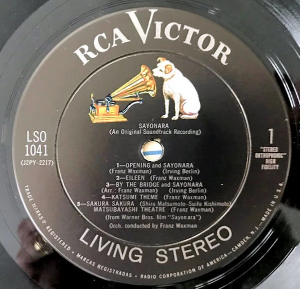Franz Waxman / Marlon Brando - Sayonara: An Original Recording - VG+ LP Record 1958 RCA Living Stereo USA Vinyl - Soundtrack - Image 3