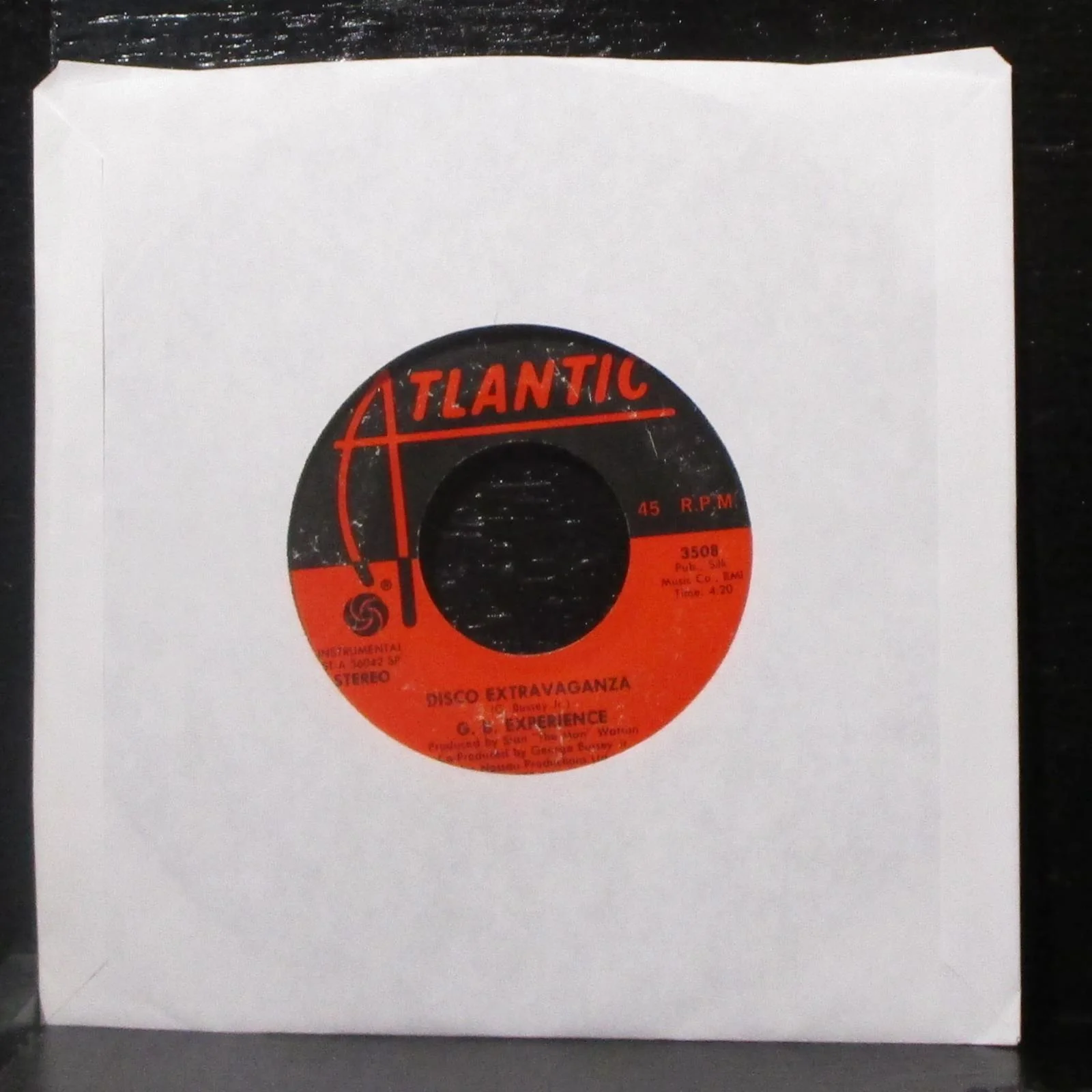G. B. Experience - Disco Extravaganza 7" VG Vinyl 45 Atlantic 3508 USA 1978 - Image 2