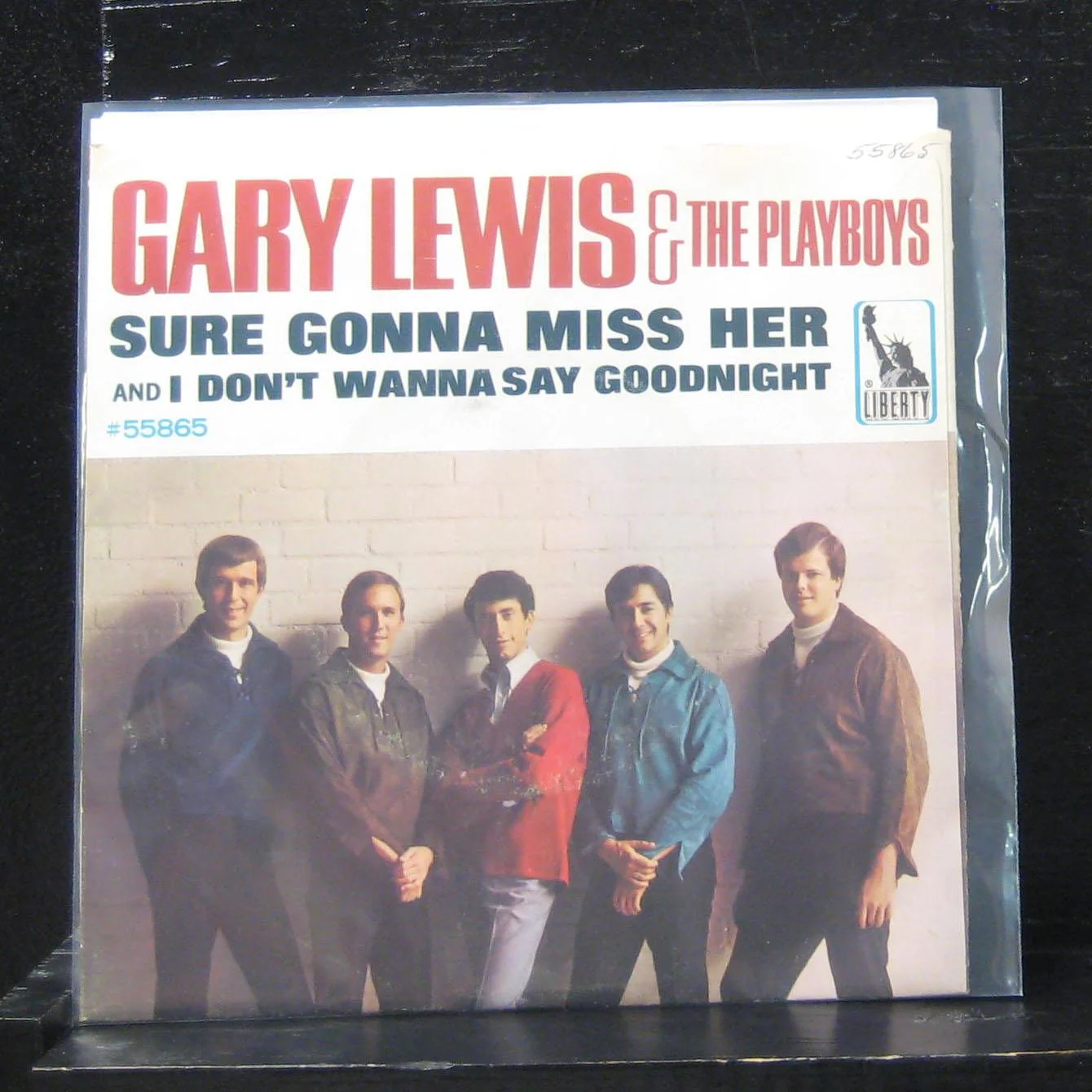 Gary Lewis & The Playboys - Sure Gonna Miss Her 7" VG 55865 Vinyl 45 - Image 2