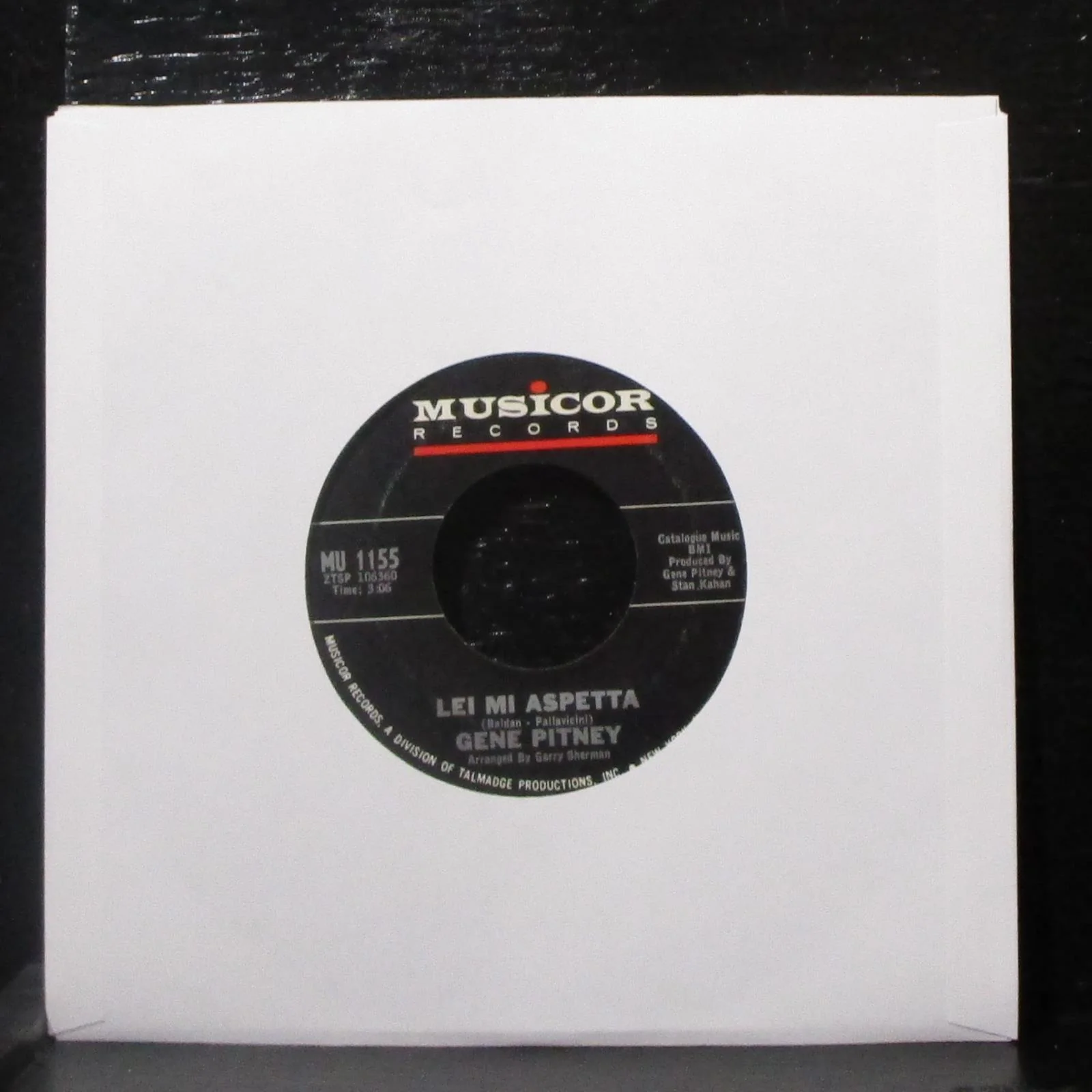 Gene Pitney - Nessuno Mi Puo' Giudcare / Lei Mi Aspetta 7" Mint- Vinyl 45 MU1155 - Image 2